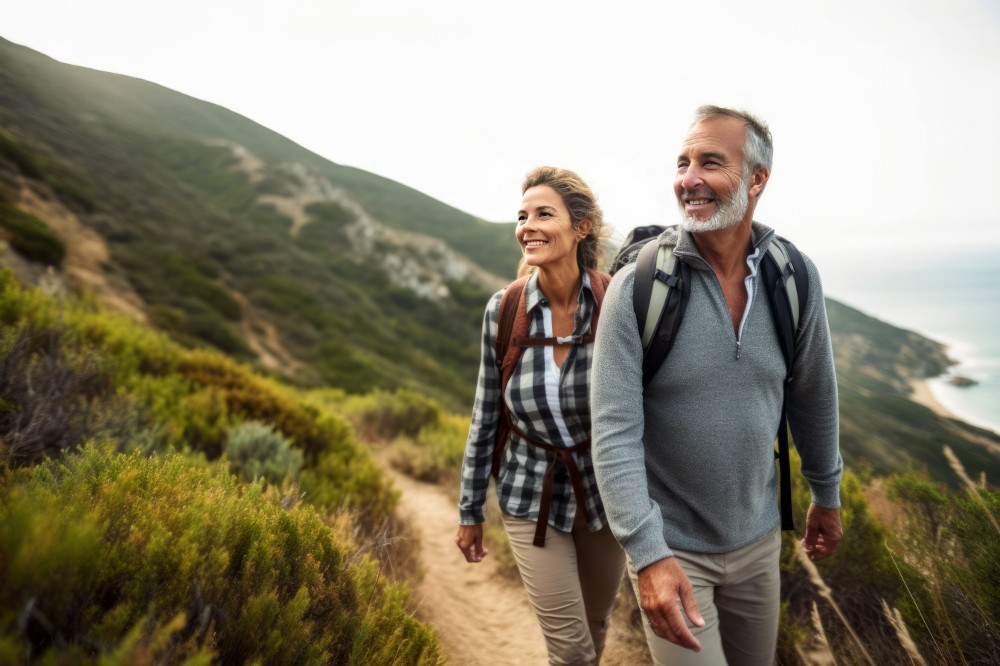 couple hiking